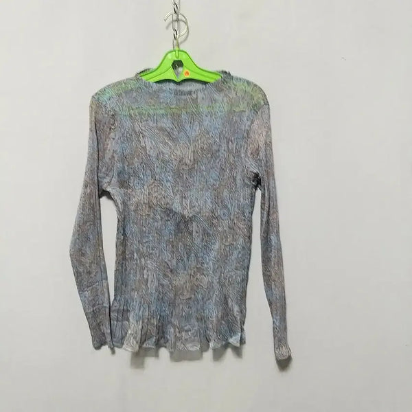 [BUNJANG] Unique Print Pleated Blouse / 사178 플리츠상의