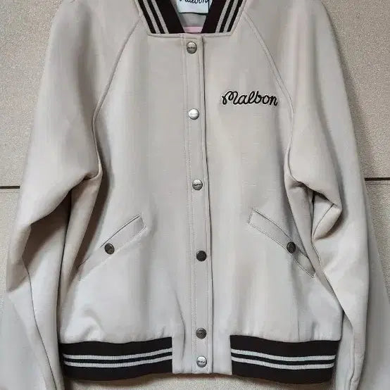 [BUNJANG] Malbon Golf Jacket Beige M / 말본 골프 자켓 M 베이지