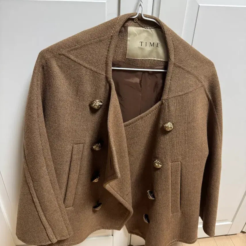 [BUNJANG] TIME Brown Classic Button Jacket / 타임 자켓