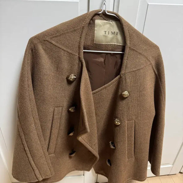 [BUNJANG] TIME Brown Classic Button Jacket / 타임 자켓