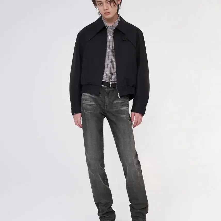 [BUNJANG]  Elwood Hampton Chino Blouson Black Size 46 / 엘무드 햄튼 치노 블루종 46사이즈