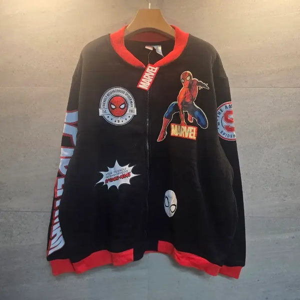 [BUNJANG] Marvel Spider-Man Black Jumper Jacket / 마블. 정품! 스파이더맨. 블랙 점퍼. 미착.