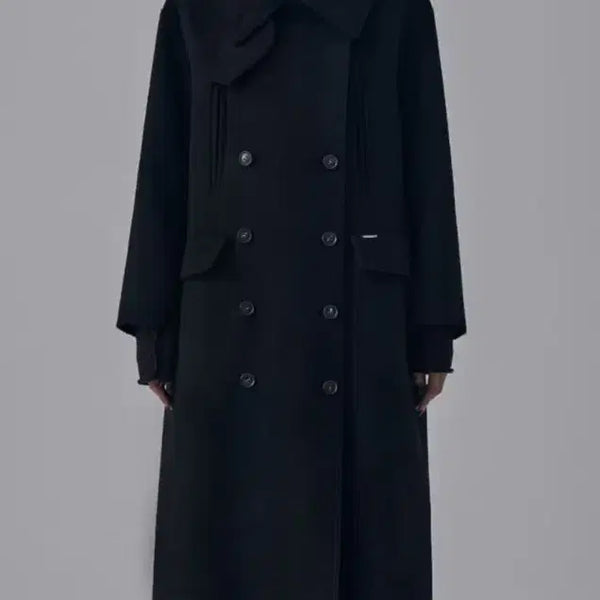 [BUNJANG] Trimingbird Highneck Double Button Wool Long Coat / 트리밍버드 하이넥 더블 버튼 울 롱 코트