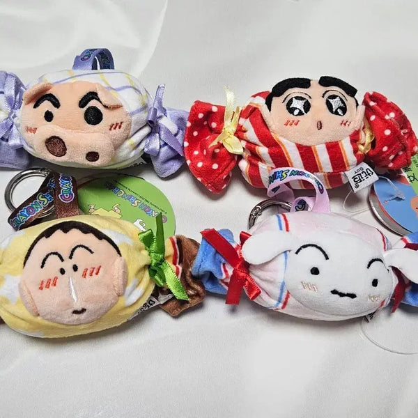 [BUNJANG] Crayon Shin-chan Candy Keyring Set (4 Types) / 짱구는 못말려 캔디 키링 4종 세트
