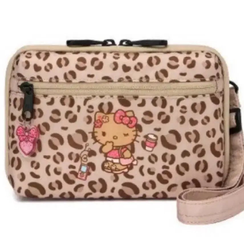 [BUNJANG] Hello Kitty Brandon Safe Plus Wallet Bag Leopard (Sealed) / (미개봉) 올리브영 헬로키티 브랜든 세이프 플러스 월렛백 레오파드