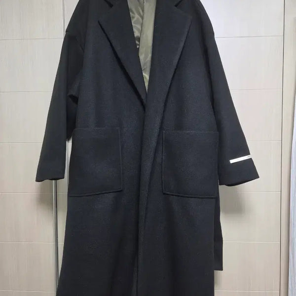 [BUNJANG] Black Oversized Tailored Coat / [Brand Not Identified] 오버핏 테일러드 코트 블랙