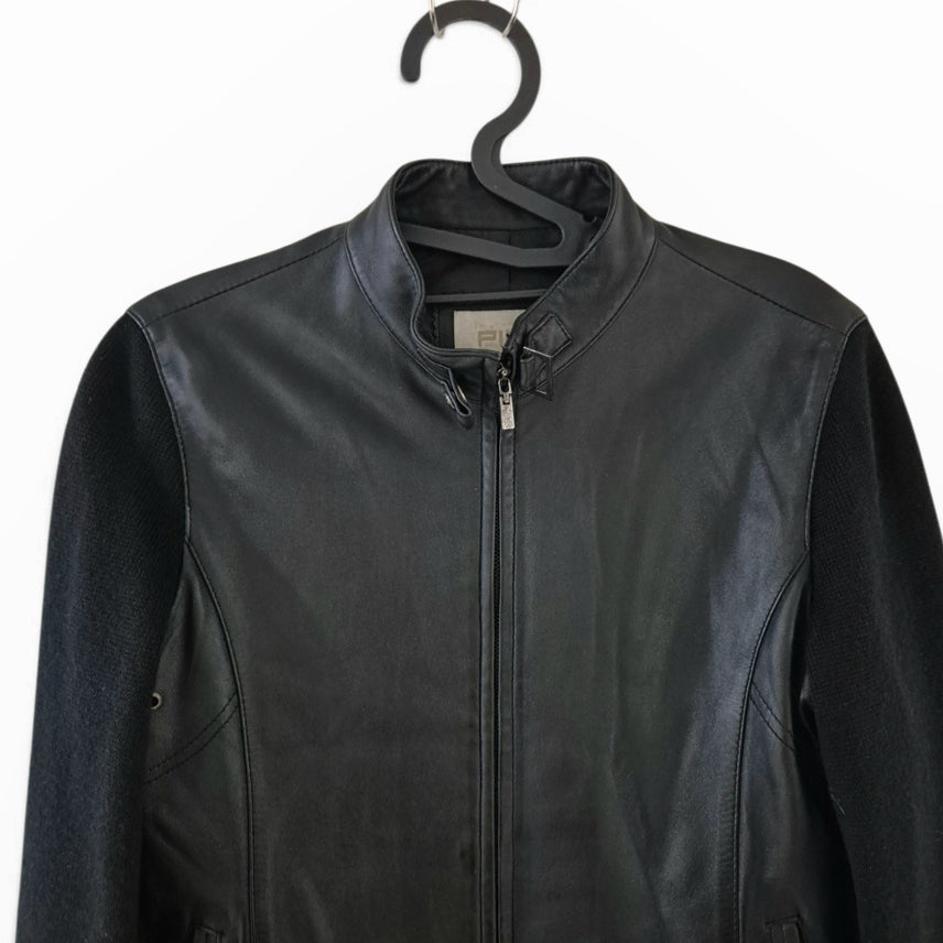[BUNJANG] PING Vintage Leather Jacket Women's / 핑PING 빈티지 가죽자켓 여성