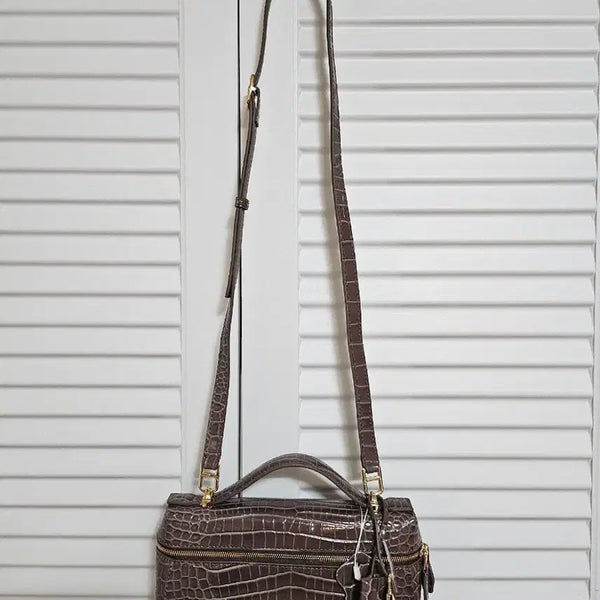 [BUNJANG] By:soon21 Crocodile Pattern Women's Tote Bag / 인스타 바이쑨21 악어 패턴 여성 토트백