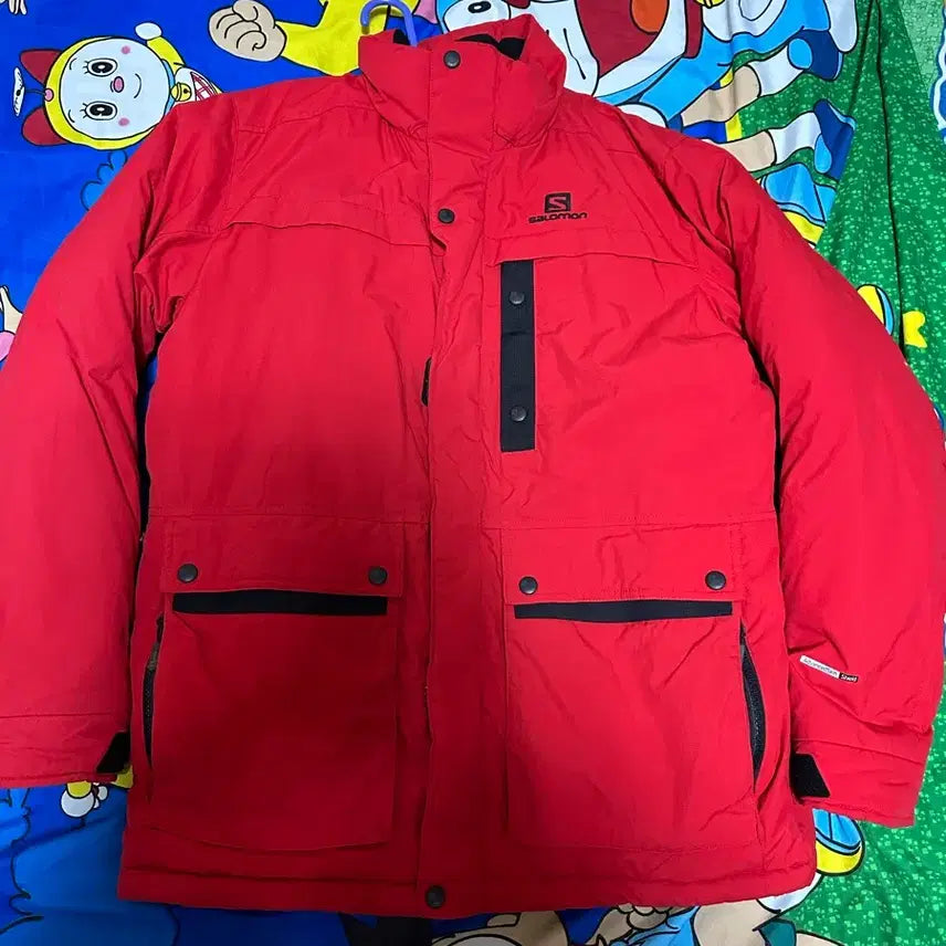 [BUNJANG] Salomon Red Padded Jacket / 살로몬 레드 패딩 자켓