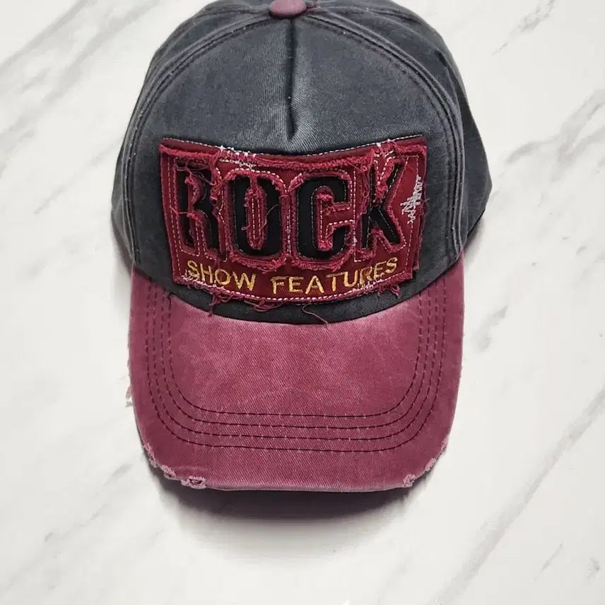 [BUNJANG] LocknRoll Wine Color Baseball Cap / (새상품)모자 락앤롤 와인색 야구모자