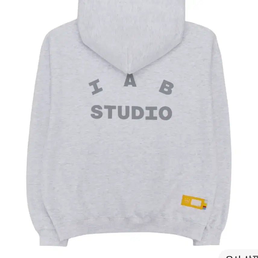 [BUNJANG] Iab Studio Light Grey Hoodie / 아이앱 스튜디오 라이트 그레이 후드티