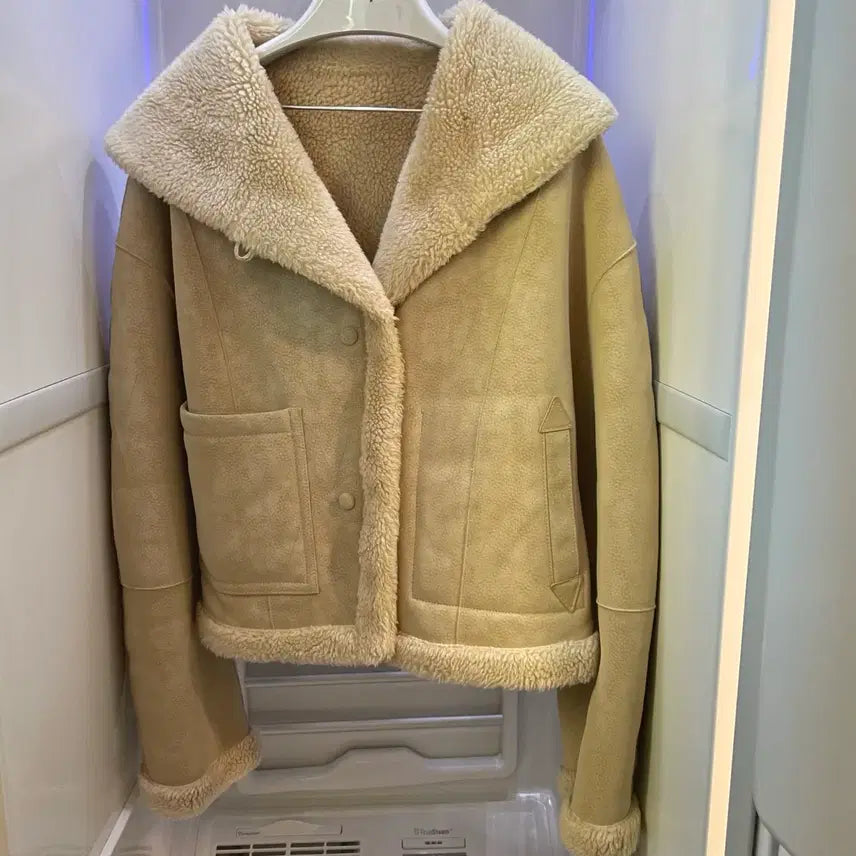 [BUNJANG] The Open Product Suede Mustang Jacket / The Open Product 스웨이드 무스탕 자켓