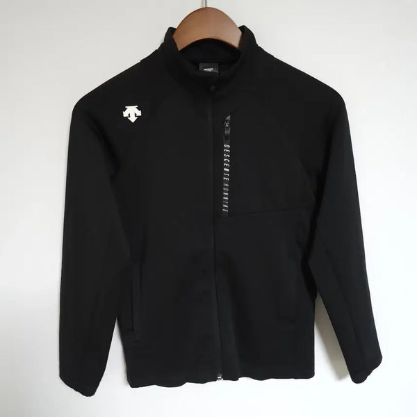 [BUNJANG] Descente Black Women's Zip-Up Training Jacket Jersey / 680 데상트 블랙 여성 집업 자켓 트레이닝 저지