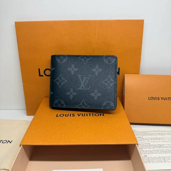 [BUNJANG] Louis Vuitton Monogram Eclipse Black Slender Bifold Wallet / [S급/풀구성] 루이비통 모노그램 이클립스블랙