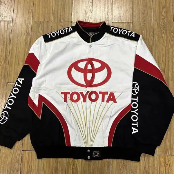 [BUNJANG] Toyota Heavy Canvas Racing Jacket / TOYOTA 토요타 로고 헤비 캔버스 레이싱 재킷