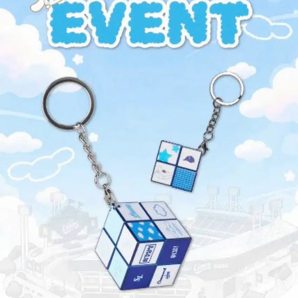 [BUNJANG] Samsung Lions Cinnamoroll Cube Keyring / 삼성라이온즈 시나모롤 큐브 키링