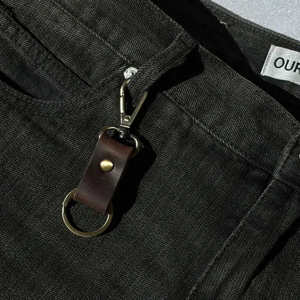 [BUNJANG] Oribell Vegetable Cowhide Multi Utility Keyring / Oribell 베지터블 소가죽 멀티 유틸리티 키링 열쇠고리