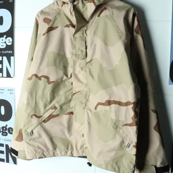 [BUNJANG] Loghouse Zip-up Windbreaker Jacket / (M-2XL) 로그하우스 디자이닝 집업 바람막이 점퍼자켓-H40373