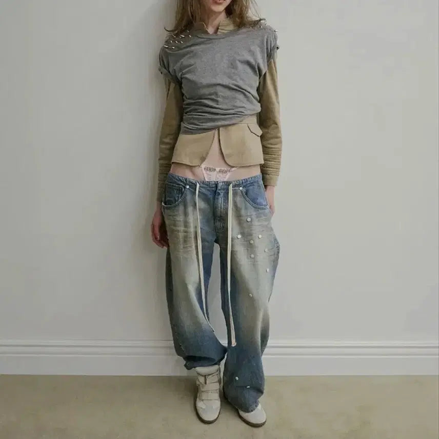 [BUNJANG] Sculptor Pill Denim Pants Light Blue / 스컬프터 Pill Denim Pants Light Blue m,(m~l)