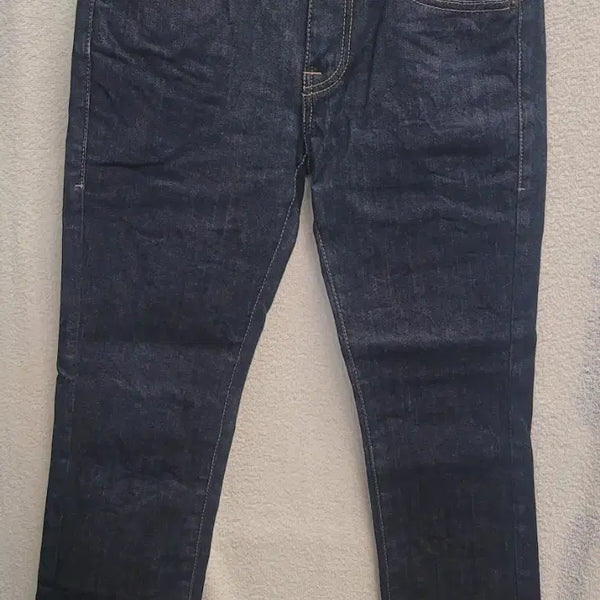 [BUNJANG] Flack Denim Dark Blue Pants / 플락 데님 진청 팬츠