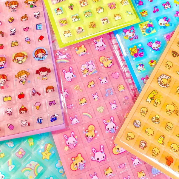[BUNJANG] Heisei Era Tile Stickers 6 Types / 고전 헤이세이 타일스티커 씰 블럭스티커 6종