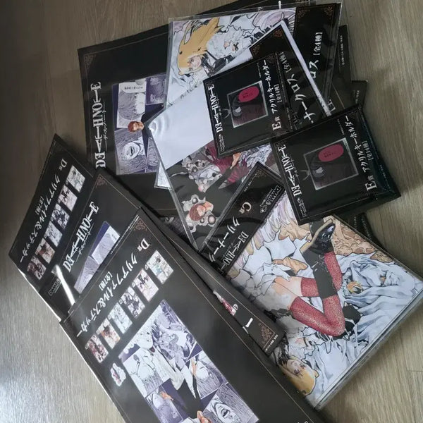 [BUNJANG] Death Note Clear File, Sticker, Acrylic Keyholder Set / 데스노트 클리어 파일 스티커 아크릴 키홀더 세트