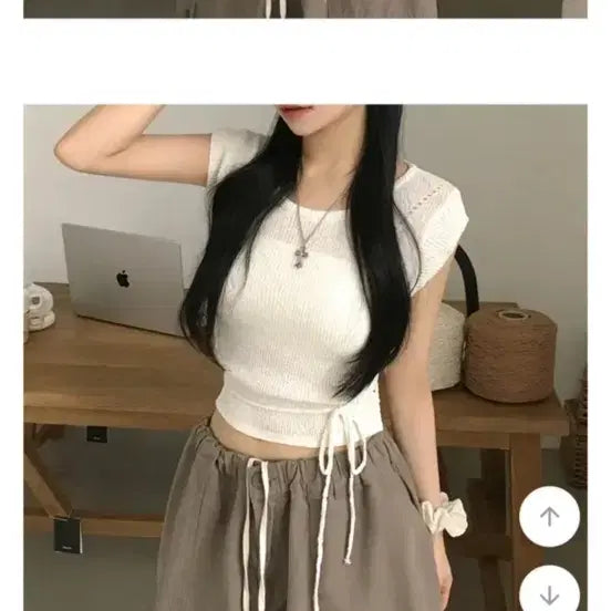 [BUNJANG] Short Sleeve Knit Top / 반팔니트
