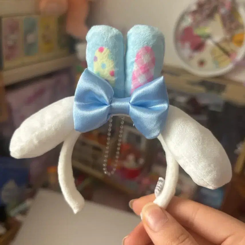 [BUNJANG] Sanrio Cinnamoroll Easter Bunny Ear Headband / *희귀매물*시나모롤 토끼인형머리띠