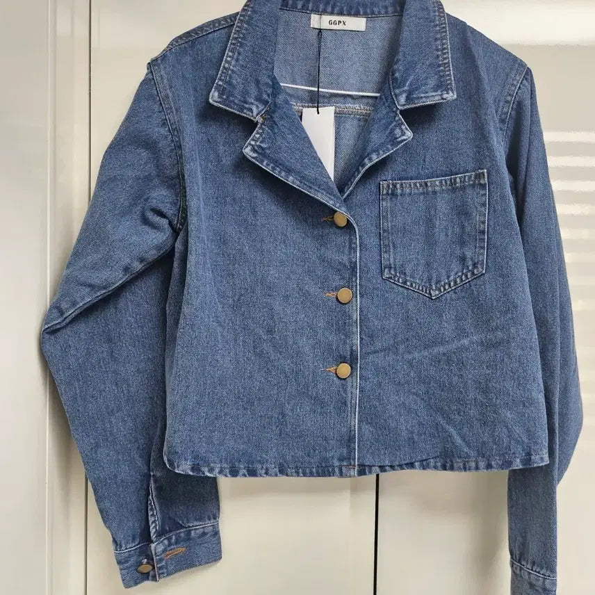 [BUNJANG] GGPX Denim Cropped Denim Jacket / GGPX 데님  크롭 청자켓
