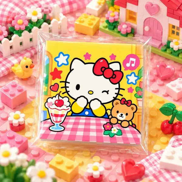 [BUNJANG] Classic Kitty Yellow Dessert Sticker Set / 고전) 키티 옐로우 디저트 스티커