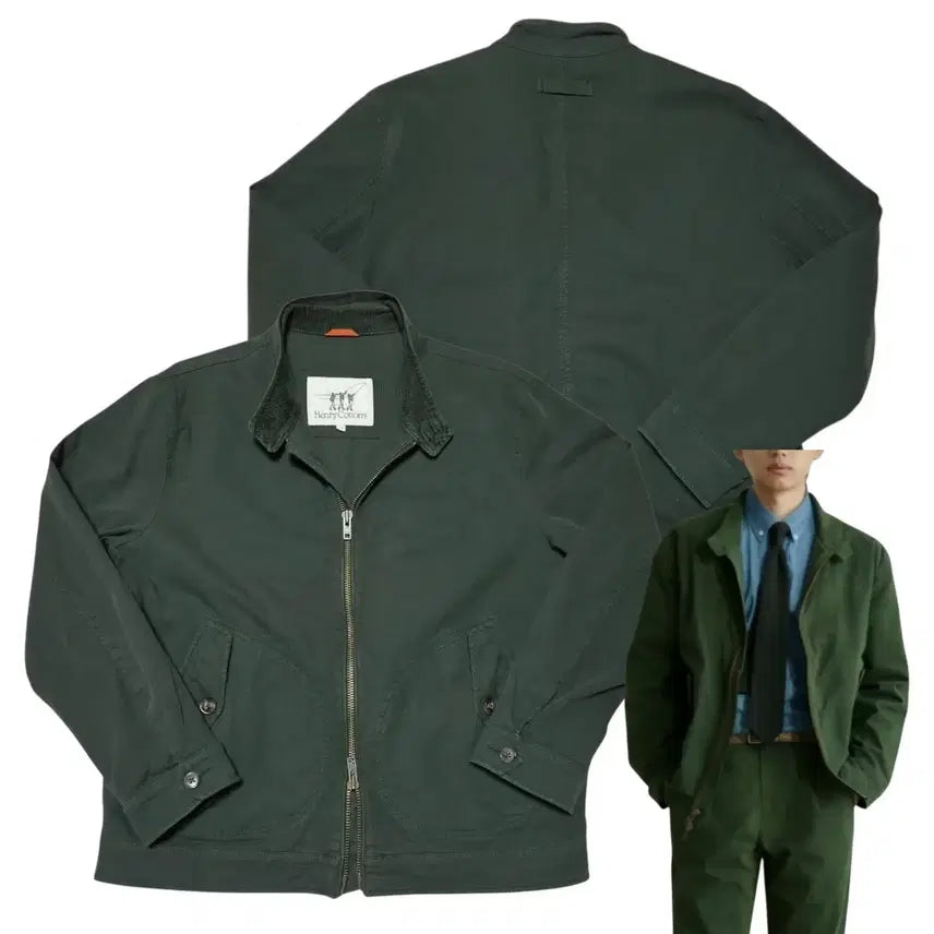 [BUNJANG] Henry Cottons Garment Dyed Harrington Jacket / (105) Henry Cottons 헨리코튼 가먼트다잉 해링턴자켓 블루종자켓
