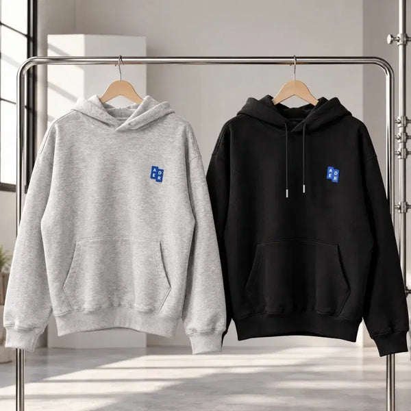 [BUNJANG] Ader Error Hooded Sweatshirt Black/Gray / 무료배송))아더에러 후드티 블랙/그레이