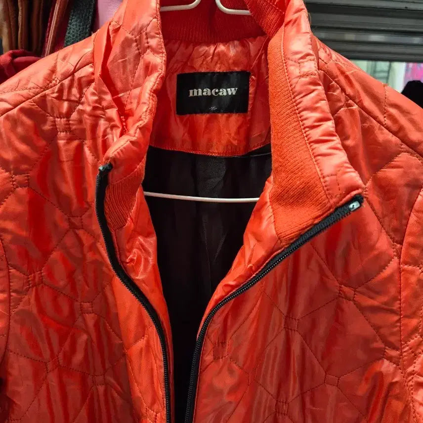 [BUNJANG] Macaw Quilting Jacket Orange / 마카우 퀼팅 자켓 오렌지.  95