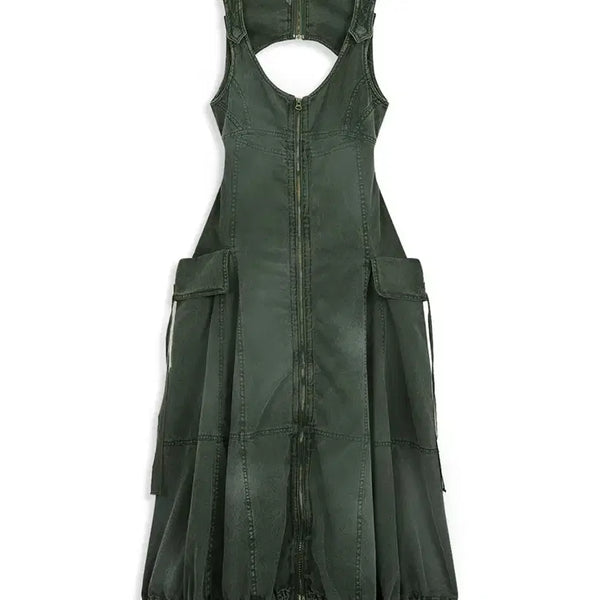 [BUNJANG] Open YY Cargo Dress / 오픈와이와이 카고 원피스