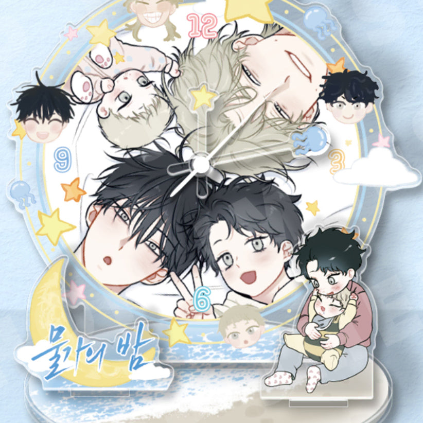 [BUNJANG] Water's Edge Night Dream Acrylic Clock / 물가의 밤 꿈나라 아크릴 시계 [원가이하]