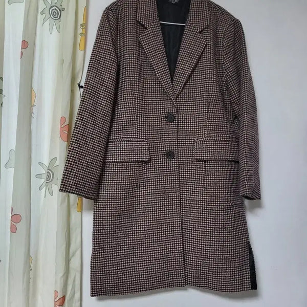 [BUNJANG] L'ECCOVE Hound Check Wool Coat / L'ECCOVE   하운드 체크 모직 코트