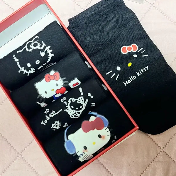 [BUNJANG] Hello Kitty Sock Set (5 Pairs) / 헬로키티 양말 세트 5종