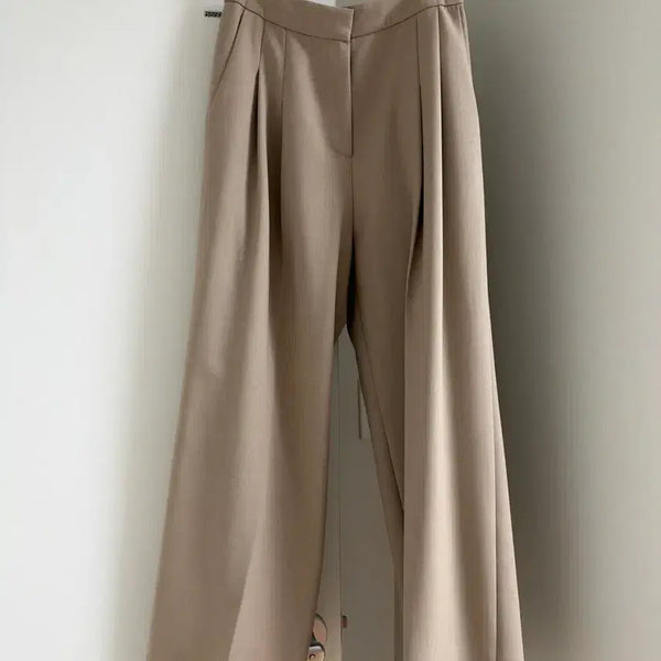 [BUNJANG] SI E MOONO Lily Wide Pants Beige Standard S / 시에 모노 릴 와이드 팬츠 베이지 스탠다드 s