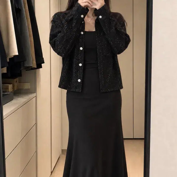 [BUNJANG] Maje Studded Tweed Jacket / 마쥬 스터드 자켓