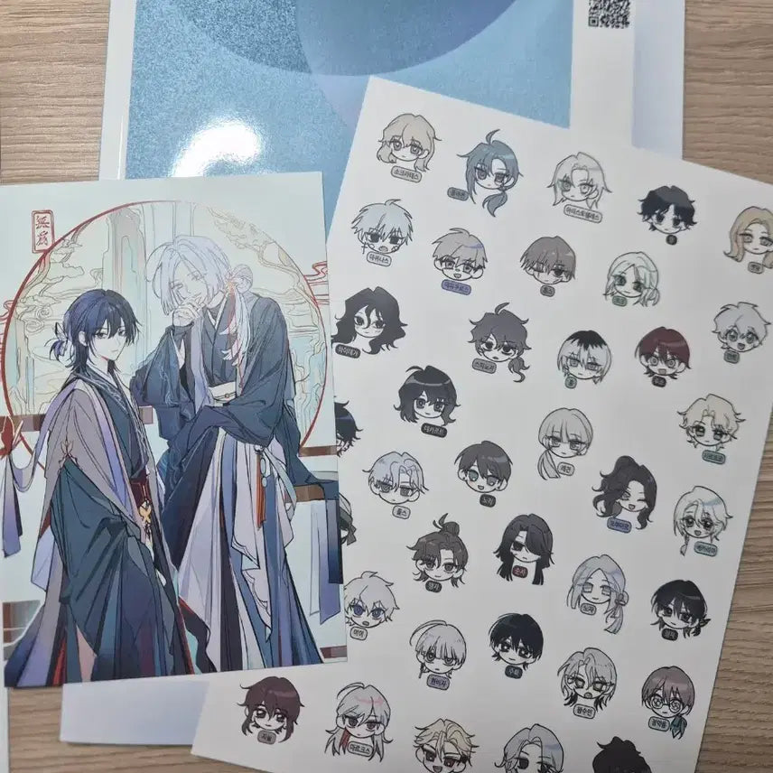 [BUNJANG] Moetics Fanzine Sticker Postcard Bundle Set / 모에틱스 회지 스티커 엽서 일괄 양도