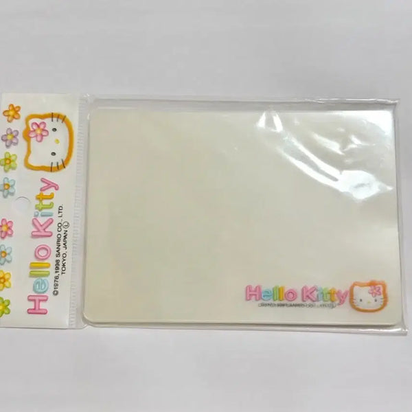 [BUNJANG] 1998 Classic Hello Kitty Coated Paper - 20 Sheets / 1998년 고전 키티 문구 카오하나 키티 문구 꽃키티 코팅지 20매