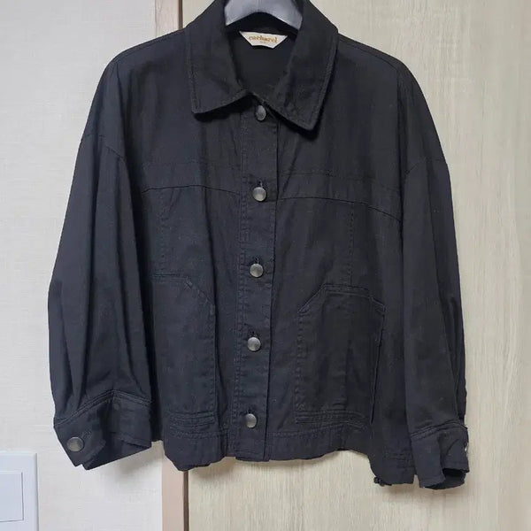 [BUNJANG] Cacharel Cotton Jacket Black Size 55 / 카샤렐 코튼 자켓55