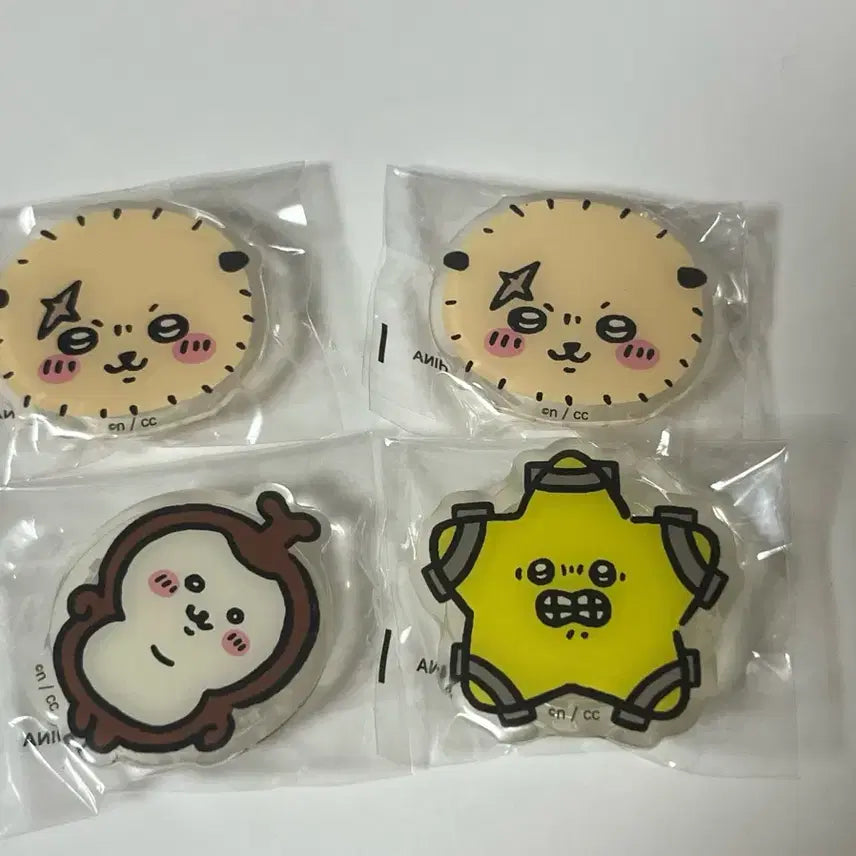 [BUNJANG] Chiikawa Racco Beetle Star Griptok Bundle Set / 치이카와 랏코 풍뎅이 별 그립톡 일괄양도