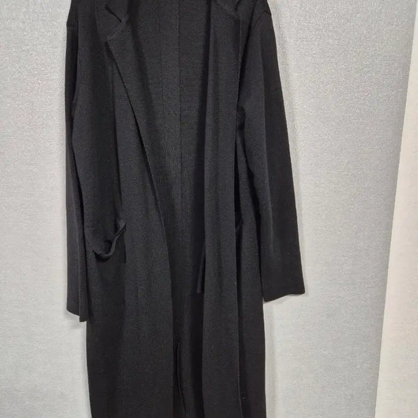 [BUNJANG] Tahari Black Knit Coat / 타하리 니트코트 66전후