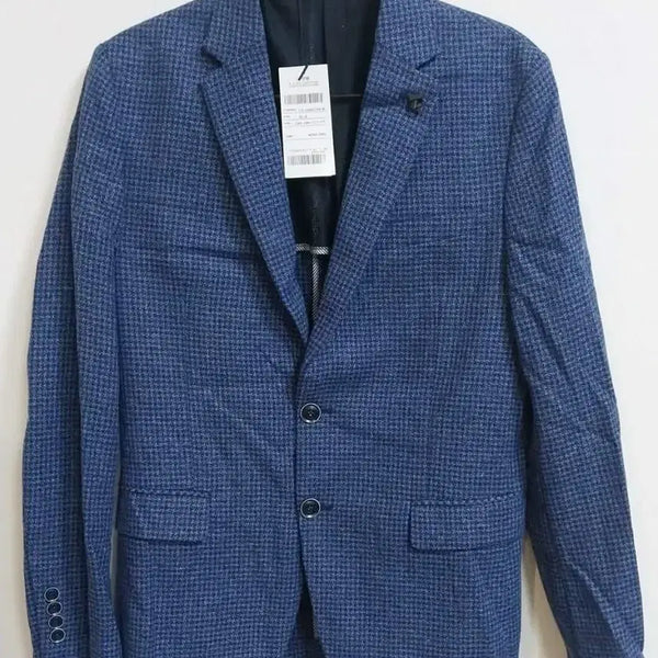 [BUNJANG] Blue Check Suit Jacket - New / 정장 자켓 블루체크100/새제품