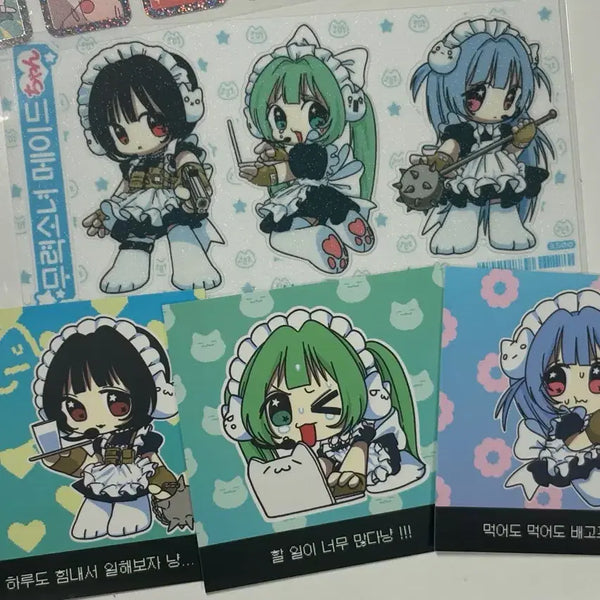 [BUNJANG] HIMING Muryeosonyeo Maid Sticker / 히밍 무력소녀 메이드 스티커