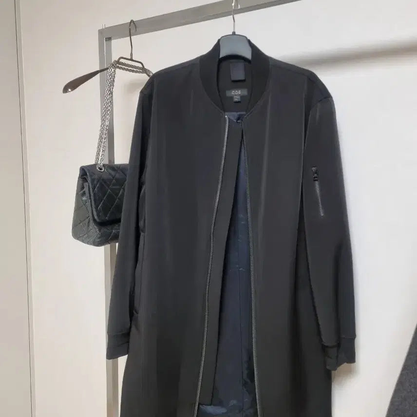 [BUNJANG] COS Black Long Outer Jacket / 코스 COS 블랙 롱 아우터 자켓