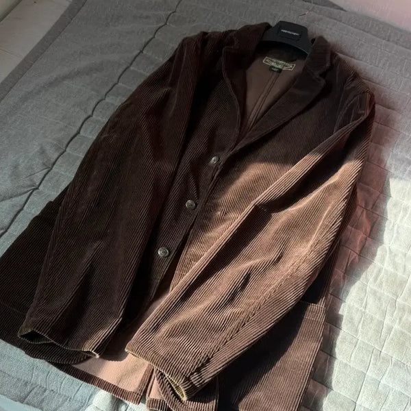 [BUNJANG] Polo Corduroy Set Brown / L) 폴로 코듀로이 셋업 브라운