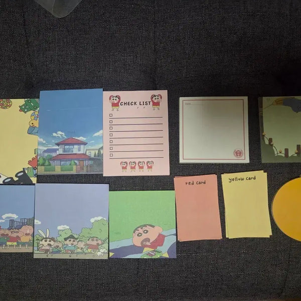 [BUNJANG] Crayon Shin-chan Memo Pad Set / 짱구는 못말려 메모지, 일반메모지 세트
