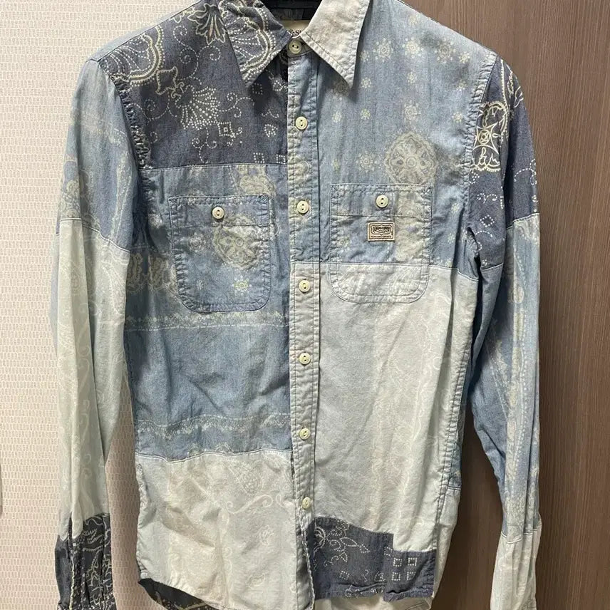 [BUNJANG] Polo Ralph Lauren Patchwork Shirt XS / 우체국택포) 폴로 랄프로렌 패치워크 셔츠 xs사이즈